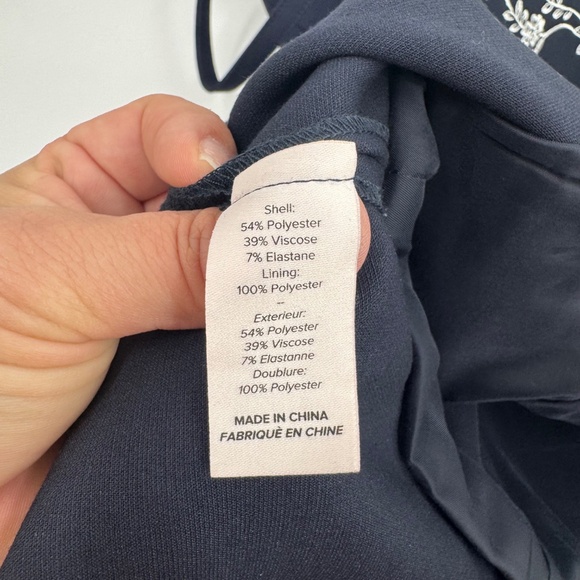 Clinq A Sept Dress Women 6 Blue Embroidered Spaghetti Straps Y2K Ruffle Short - Picture 8 of 13